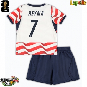 Yhdysvallat Giovanni Reyna #7 Kotipaita Lapsille MM-kisat 2026 Lyhythihainen (+ shortsit)
